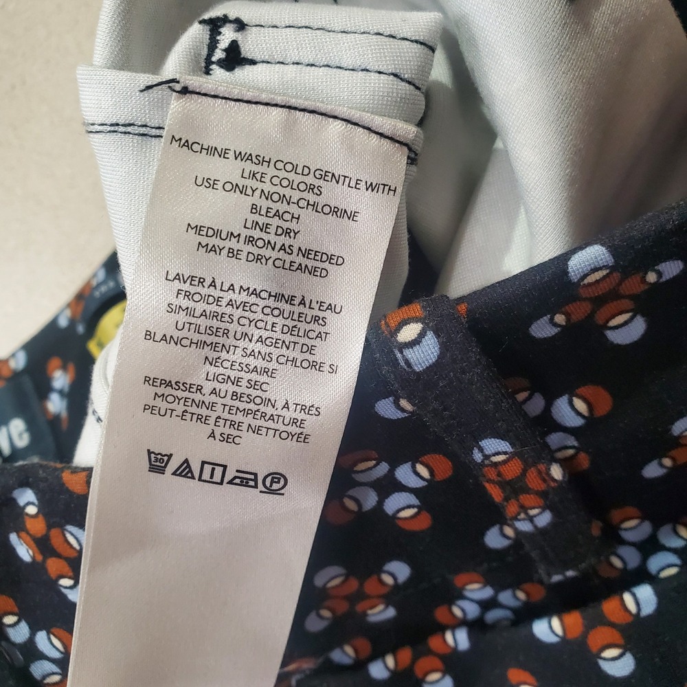Maeve by Anthropologie The Colette Cropped WideLeg Pants Geometric Print Size 26 - Picture 11 of 11